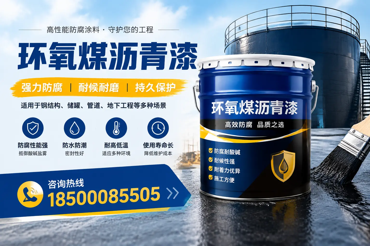 环氧煤沥青漆在工业中的应用,泰山企业的选择